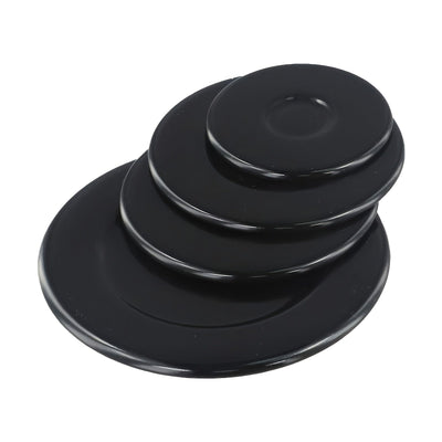 Paquete de 4 Cubiertas para Quemadores de Estufa de Gas de Aleación de Aluminio SABAF - Elegantes en , Duraderas y Fáciles de Limpiar, Ideales para Uso Doméstico en la Cocina, Protección para Quemador de Gas | Superficie Pulida | Construcción Resistente,