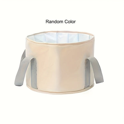 Baño portátil plegable para pies con preservación de calor - Bañera multifuncional de gran profundidad, aislada con película de aluminio, sin fragancia, uso sin cable para pies.