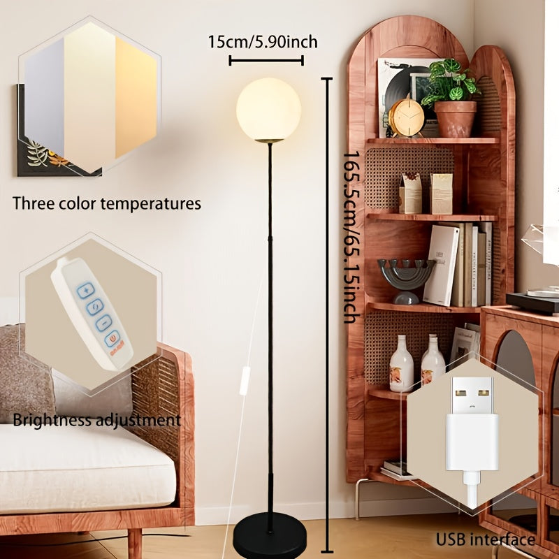 [Lámpara de luna LED con USB] Lámpara de luna LED moderna con brillo ajustable, luz de mesa USB portátil para dormitorio, comedor o fiestas - Decoración lunar ideal para regalos de San Valentín, Navidad y días festivos