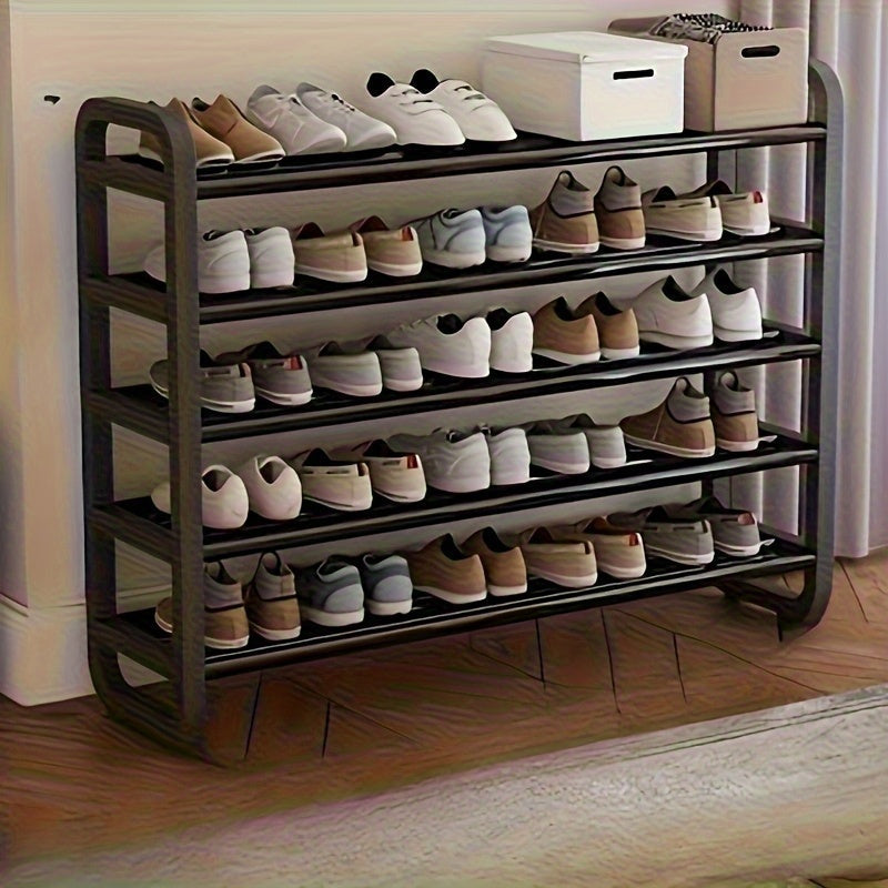 1 estante vertical ahorrador de espacio - Fácil montaje, organizador de zapatos y suministros de oficina de varios niveles, independiente, multifuncional para dormitorios y hogares - Estante de almacenamiento de zapatos | Estante ahorrador de espacio | E