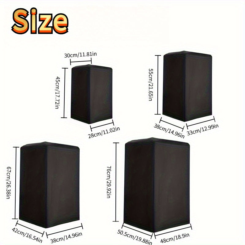 Funda para bocina, protector de bocina portátil para exteriores, funda vertical con cordón ajustable en la base, compatible con varios tipos de bocinas, ideal para uso en exteriores, sala, habitación, etc. Modelo: KK-2025-1007pcs a