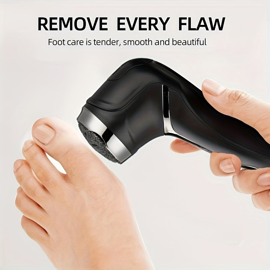 Removedor Eléctrico de Pies Recargable con Cabezales de Lijado Sustitutos, Herramienta Portátil para Pedicura Electrónica, Kit Profesional de Cuidado de Pies para Cutículas Muertas y Grietas Duras en Color Beige Claro