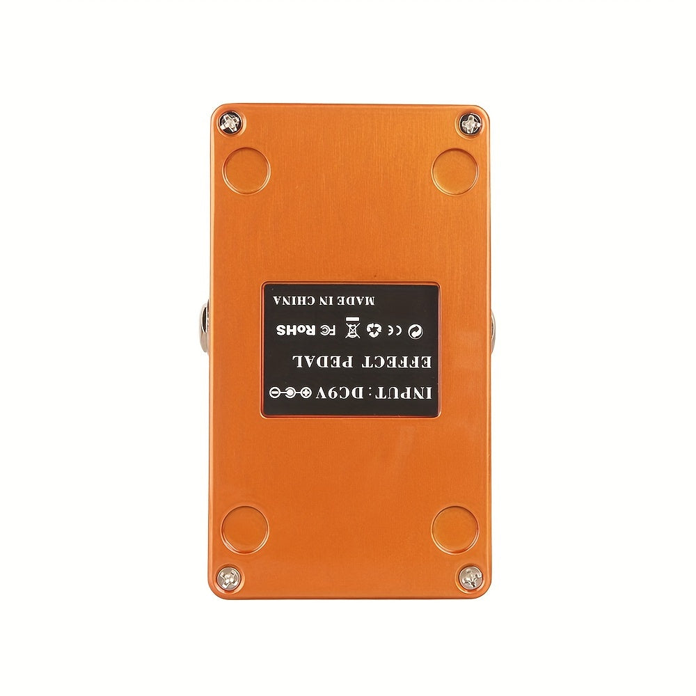 Pedal de Guitarra GOKKO ANGEL CHORUS GK-23 - Efectos de Coro Analógicos Clásicos con Control de 2 Perillas (Velocidad y Profundidad), Acabado Vibrante Naranja-Rojo, Cuerpo de Aluminio Ligero - Perfecto para Tonos Limpios a Alta Ganancia, Configuraciones