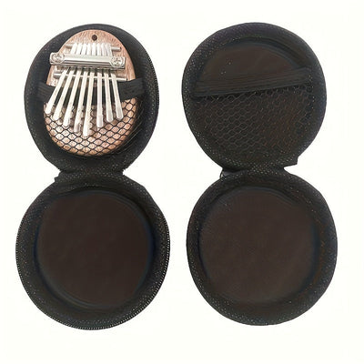 1pc Funda Suave Duradera para Kalimba y Piano de Pulgar - Bolsa de Almacenamiento Portátil de Material PP Negro con Cremallera para Auriculares Inalámbricos, Auriculares y Accesorios, Ideal para Músicos