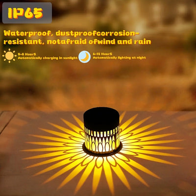 2 piezas, luces de pared con proyección solar IP65, luces LED de girasol para exteriores, decoración festiva para Halloween y Navidad, ideales para jardines, céspedes, patios, terrazas y escaleras, perfectas para fiestas de cumpleaños