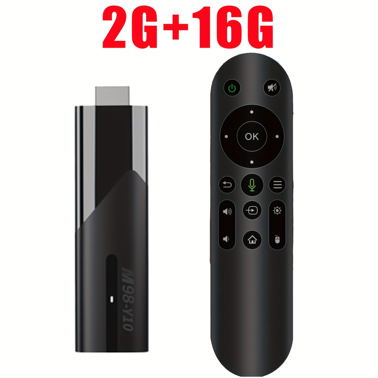 Dispositivo de streaming con control de voz de Google M98-Y10, actualizado a Android 13, mini TV Stick 4K | WiFi 6, 2.4G/5G | 2GB RAM 16GB ROM | Soporte HDR 4K | Reproductor de medios de TV inteligente mini HD, ultra compacto Plug&Play | Cine en casa por