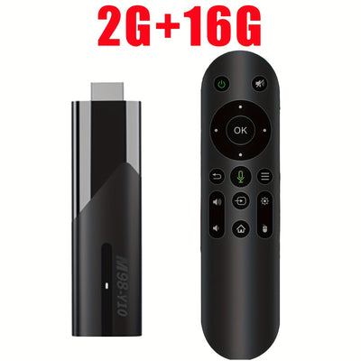 Dispositivo de streaming con control de voz de Google M98-Y10, actualizado a Android 13, mini TV Stick 4K | WiFi 6, 2.4G/5G | 2GB RAM 16GB ROM | Soporte HDR 4K | Reproductor de medios de TV inteligente mini HD, ultra compacto Plug&Play | Cine en casa por