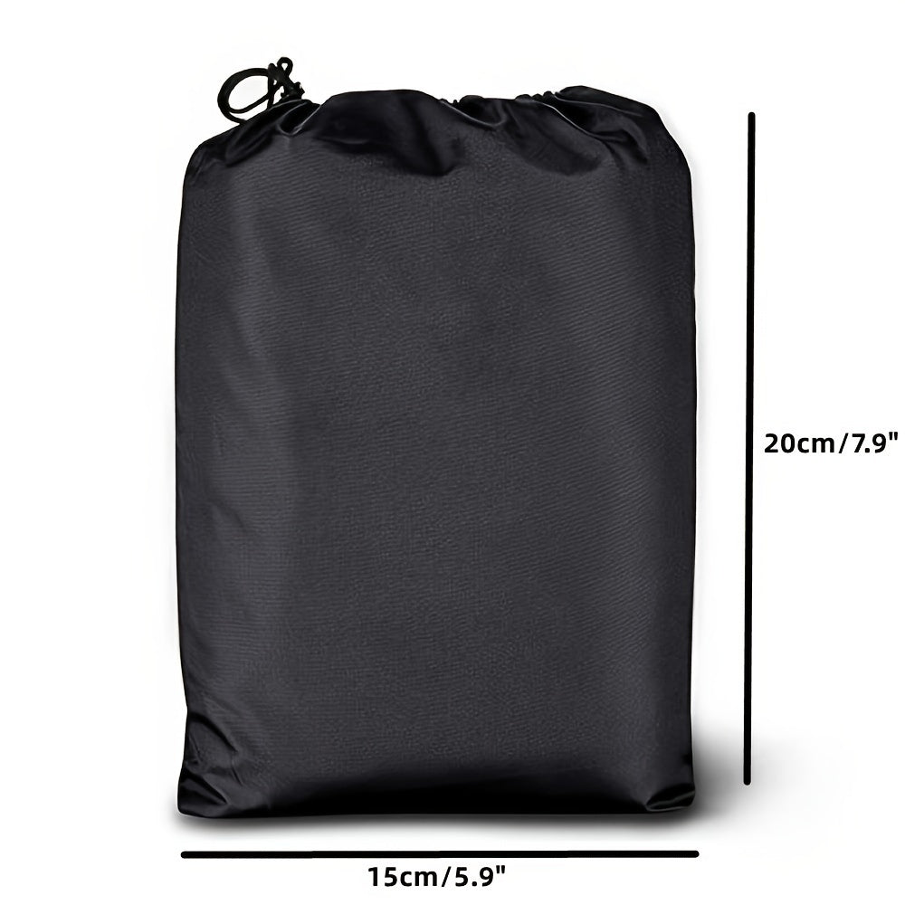 Bolsas de tela Oxford ajustables con cordón - Bolsas de almacenamiento duraderas para el hogar, viajes y uso al aire libre con cierre de cordón resistente, negro, bolsa de viaje, organizadores de joyas