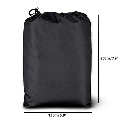 Bolsas de tela Oxford ajustables con cordón - Bolsas de almacenamiento duraderas para el hogar, viajes y uso al aire libre con cierre de cordón resistente, negro, bolsa de viaje, organizadores de joyas