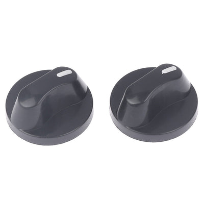 1 Par de Perillas de Encendido para Estufa de Gas - Reemplazo de Plástico de 8mm para Cocinas, Acabado Mate Negro, Perillas de Control de Quemador Duraderas y Fáciles de Instalar, Accesorios para Estufa de Gas | Perillas Modernas | Plástico Duradero