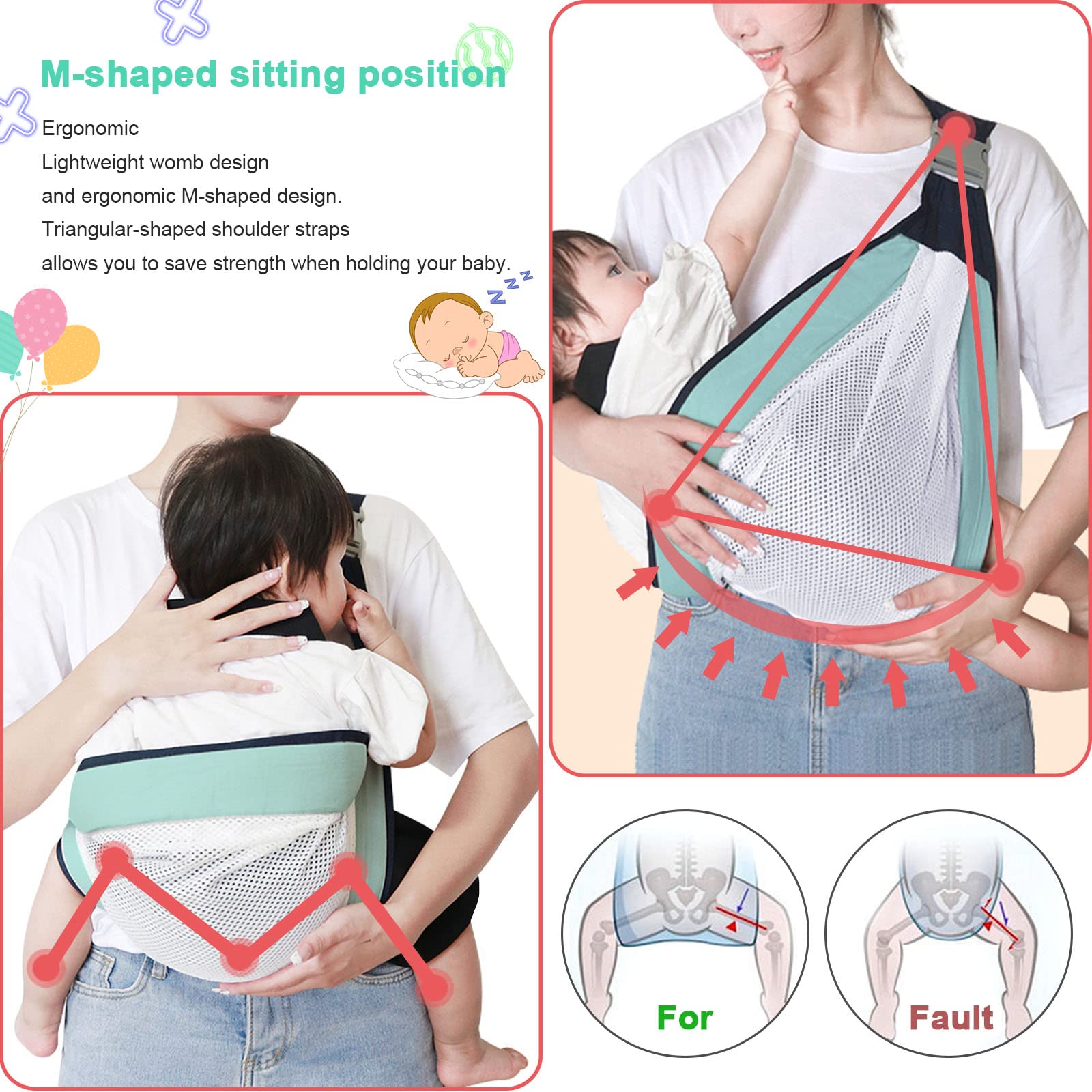 CARGADOR MULTIFUNCIONAL PARA BEBÉS DE HASTA 20 KG 003 LA GLORIA