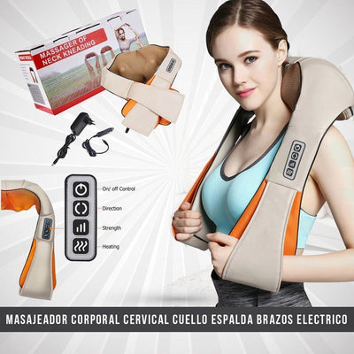 Masajeador Corporal Cervical Cuello Espalda Brazos Electrico