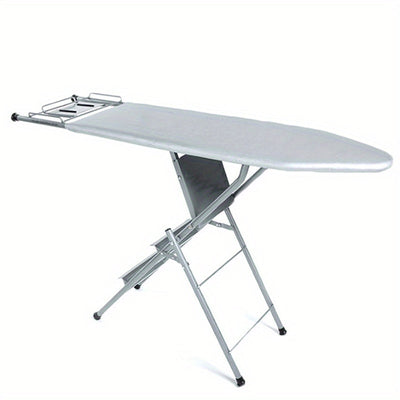 Juego de tabla de planchar universal | Base aislante de calor de 4 mm de grosor | Superficie plateada antideslizante de 140x50 cm (55x19.7 pulgadas) | Cubierta para plancha a vapor duradera, diseño de fácil instalación para uso en el hogar