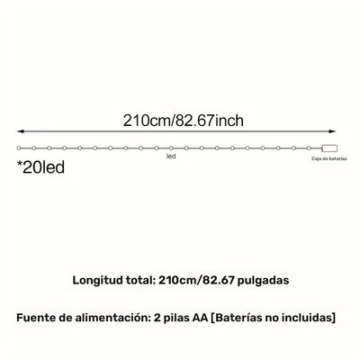 1 Paquete, Luces De Hadas Doradas, Románticas, Iluminación Elegante De Cuerdas Para Decoración Del Hogar, Mesa, Bodas Y Eventos Especiales, LED Blanco Cálido, Planta Artificial, (Baterías No Incluidas)