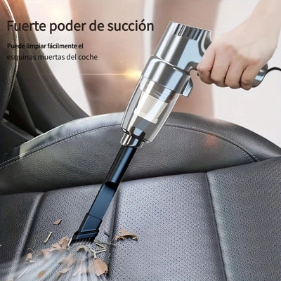Aspiradora de coche, súper potente, de alta potencia, alta succión, doble uso seco y húmedo, sedán, pequeña, mini, portátil, multifuncional, sin batería