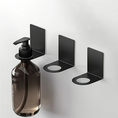 1pc Estante de Almacenamiento de Acero Inoxidable para Baño Montado en la Pared, Soporte para Champú, Jabón y Gel de Ducha sin Taladro con Barra para Toallas, Estante Multifuncional para Cocina y Baño, Ganchos de Utilidad