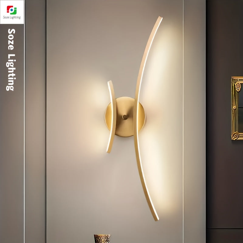 Luz de tocador LED moderna para espejo de baño - Sconce semi-engastado minimalista con sombra de acrílico, cableado, hardware de instalación incluido, ideal para sala de estar, dormitorio, pasillo, hotel, oficina - Iluminación de grado comercial, luz de