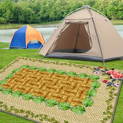 Decoración Exterior de Terciopelo/850g/m² Estilo Nórdico y Sudeste Asiático para Jardín, Ideal para Balcón de Banquete de Bodas, Ambiente Tropical de Lujo Ligero; Adorna Jardines, Crea un Toque Romántico con Forro Lavable Apto para Balcones, Piscina o Po