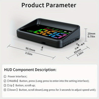 KWHUD Car HUD Head-up Display Universal para todos los modelos de automóviles, sin batería