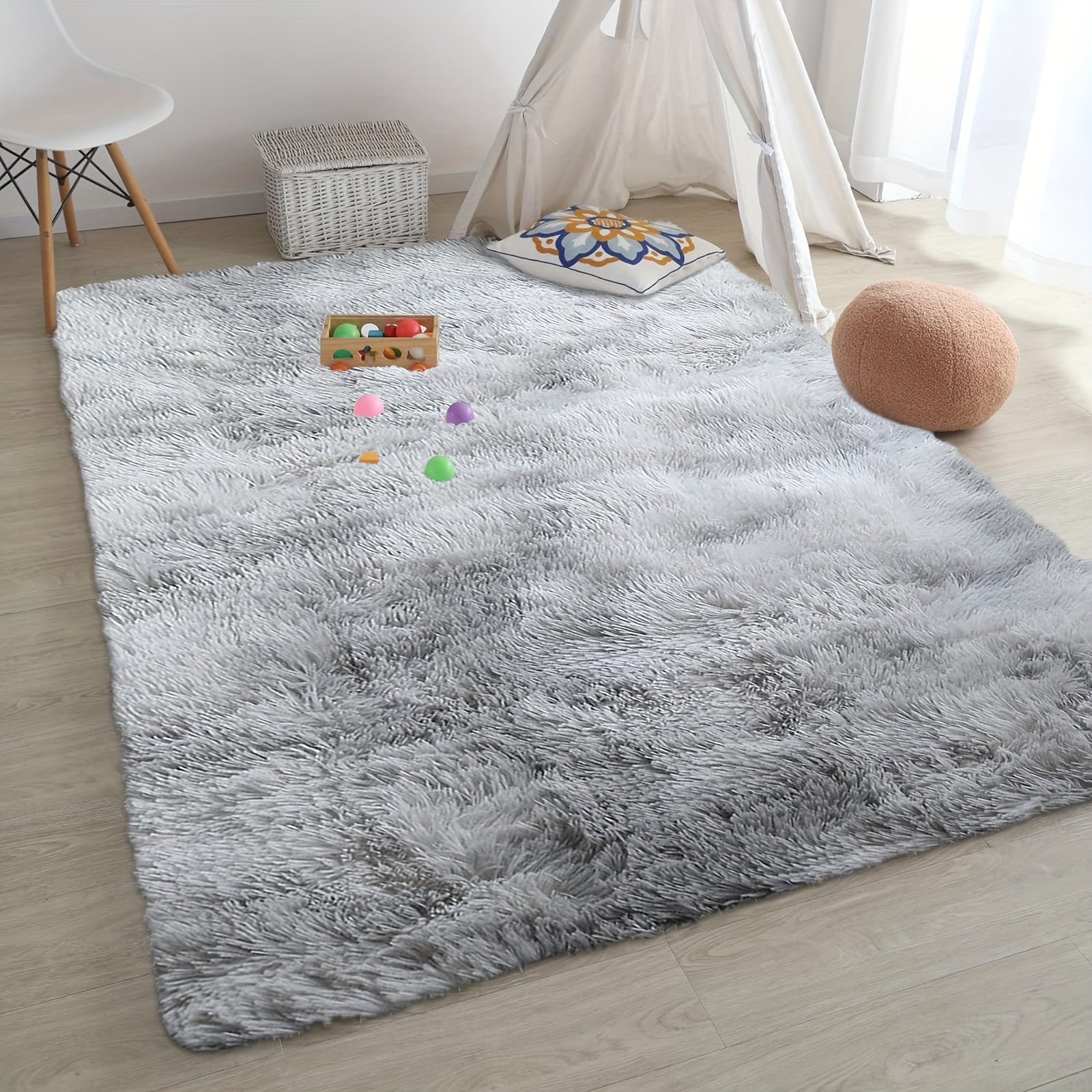 1 alfombra suave y esponjosa para sala, dormitorio, estudio o baño, antideslizante, peluche suave, alfombra de lujo estilo nórdico, ideal para decoración del hogar, dormitorio o sala, decoración navideña