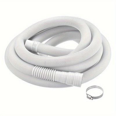 Manguera de Drenaje Flexible para Lavadora Blanca - Plástico Duradero, Accesorio Esencial para Electrodomésticos