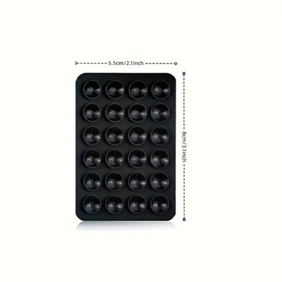 1pc Soporte para Teléfono con Ventosa de Silicona - Adhesivo Doble Cara con Mayor Succión, Parachoques Rosa Vibrante para Selfies/Vídeos Manos Libres, Compatible con Todos los Smartphones, Regalo Ideal, Agarre Divertido, Accesorio para Grabación de Vídeo