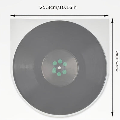 [50/100pcs Fundas Protectoras de Vinilo] 50/100pcs Material PP en forma de U Fundas de Vinilo, Cubiertas de Vinilo LP Claras, Cubiertas de Disco Interiores Resistentes a los Rasguños para Discos de 17,78cm, 25,4cm, 30,48cm, para Colecciones de 45 RPM
