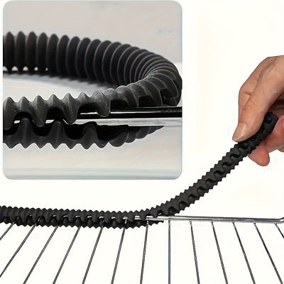 3 piezas de protector de rejilla de horno, protectores de rejilla de horno de silicona resistente al calor para restaurantes, tiras de aislamiento de horno embalables, tapa de rejilla de horno de 14 pulgadas de largo de grado alimenticio para prevenir qu