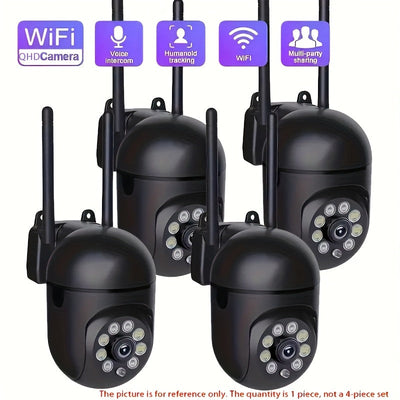 Cámara de seguridad HD 1080P, cámara WiFi inteligente para seguridad del hogar, 2.4GHz Wi-Fi, seguimiento automático, día y noche, cámara inalámbrica IP para monitoreo de video con detección de personas/mascotas, protección de seguridad WiFi 1080P 2.4G,