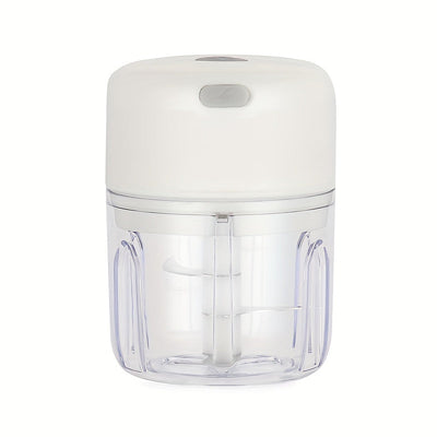 250ml Mini Picadora de Ajo y Carne Recargable, Duradera y Resistente, Ideal para Triturar Ajo, Pimientos, Cebollas, Carne Picada, Nueces ¡y mucho más!