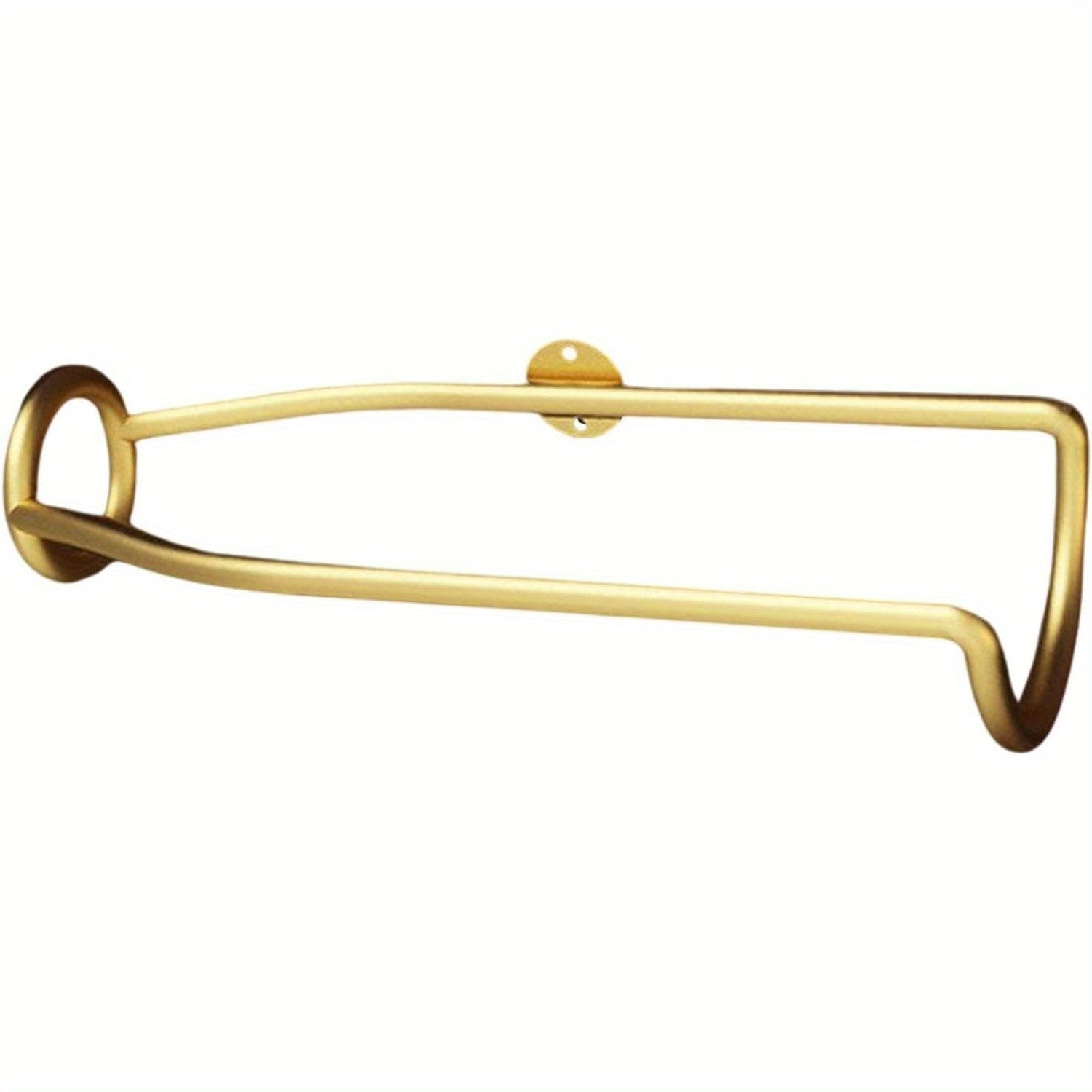 4 piezas de soporte de vino de pared dorado, soporte de botella de hierro resistente a la herrumbre, estante de almacenamiento flotante para decoración del hogar - Organizador elegante de botella individual, decoración de vino