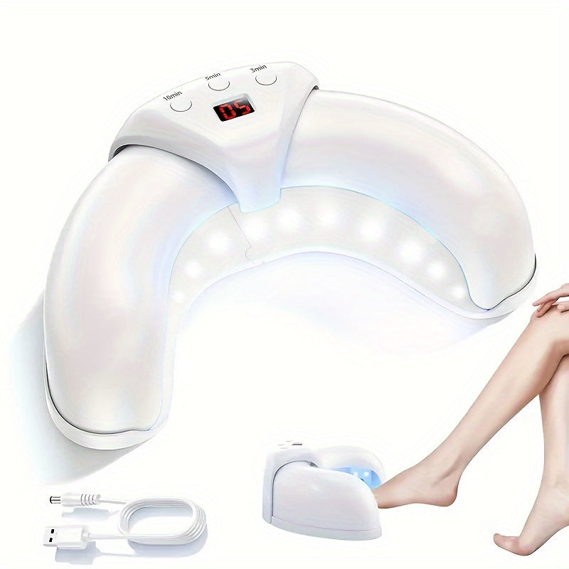 Linterna de Uñas con Alimentación USB, Luz LED para Manicura con Temporizador - Diseño Ergonómico, Sin Olores, Fácil de Usar, Regalo Perfecto para Mujeres (Dos Colores Disponibles)