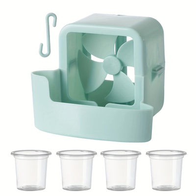 1pc ventilador portátil sin necesidad de perforar - operación con clip, no requiere sostener en mano, ideal para casa, oficina y uso al aire libre - refresca y alivia el calor del verano. Accesorio compacto, enfriador portátil