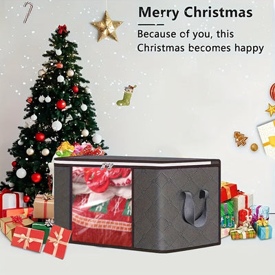Caja de almacenamiento de ropa de gran capacidad, organizador de ropa plegable de 6/1 con cremallera y tapa, bolsa de almacenamiento de saco de dormir para camping, caja de organización de armario, mango duradero, tejido grueso, adecuado para ropa de cam