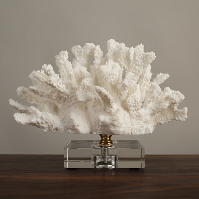 Coral artificial de resina decorativa - Adorno de coral falso realista, artesanía de arrecife de coral oceánico, decoración para hogar, oficina y temática costera