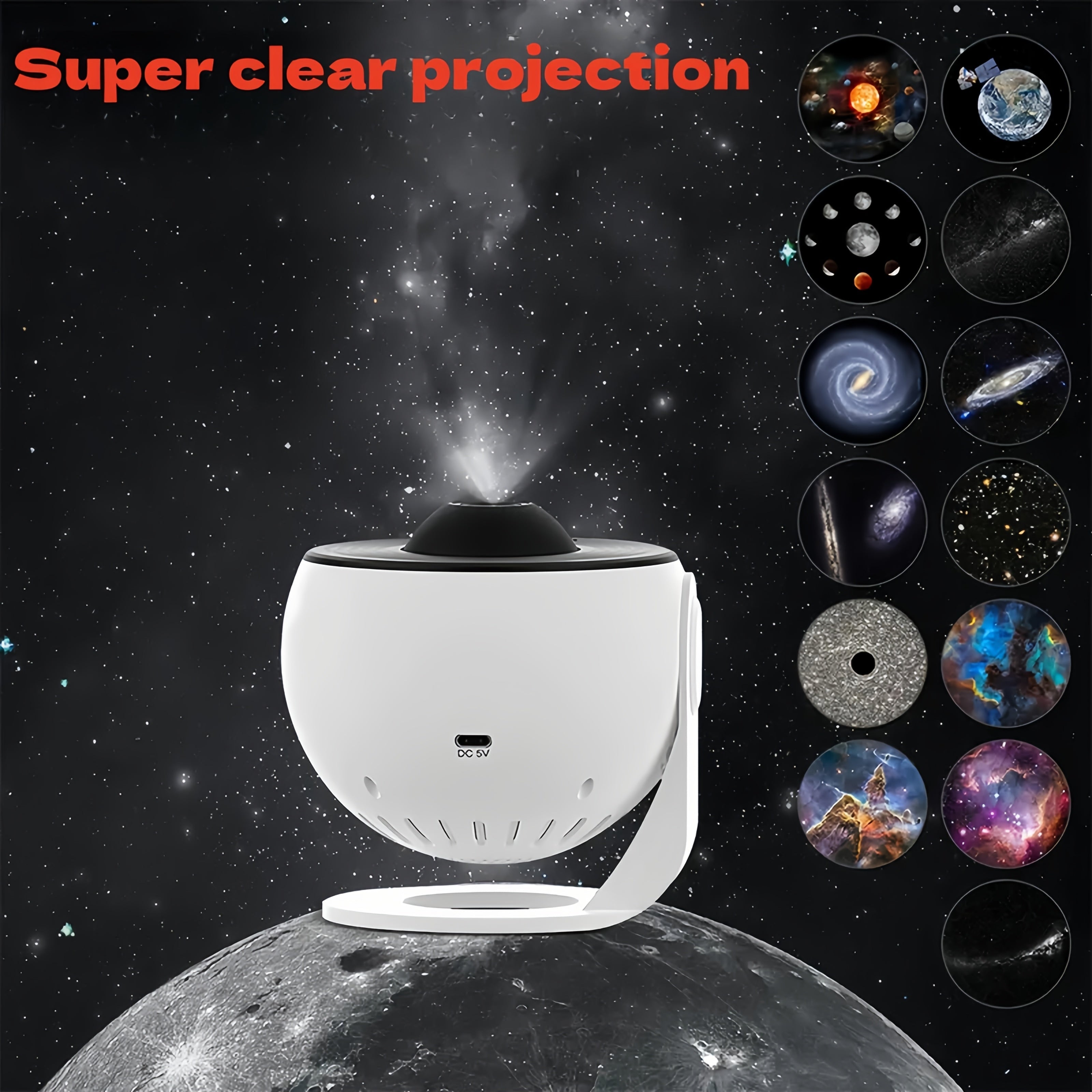 Proyector de luces de estrella USB Galaxy con ajuste de brillo, efectos de aurora y cielo estrellado, luz nocturna LED para dormitorio, fiestas, decoración de salas de juegos - Decoración moderna de mesa, regalo perfecto, decoraciones de luz, ambiente de