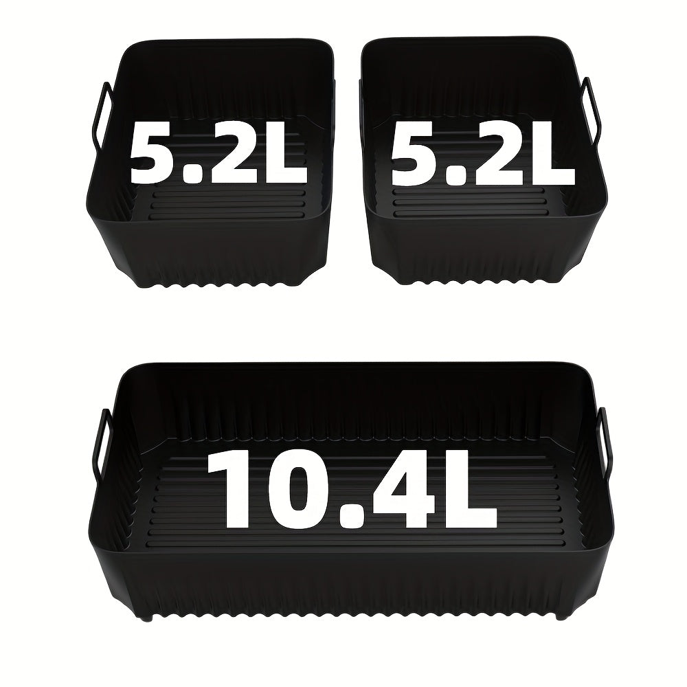 3 unidades de forros de horno de aire de silicona, bandejas de hornear reutilizables antiadherentes, compatibles con Ninja AF500, accesorios de cocina duraderos y sin olor