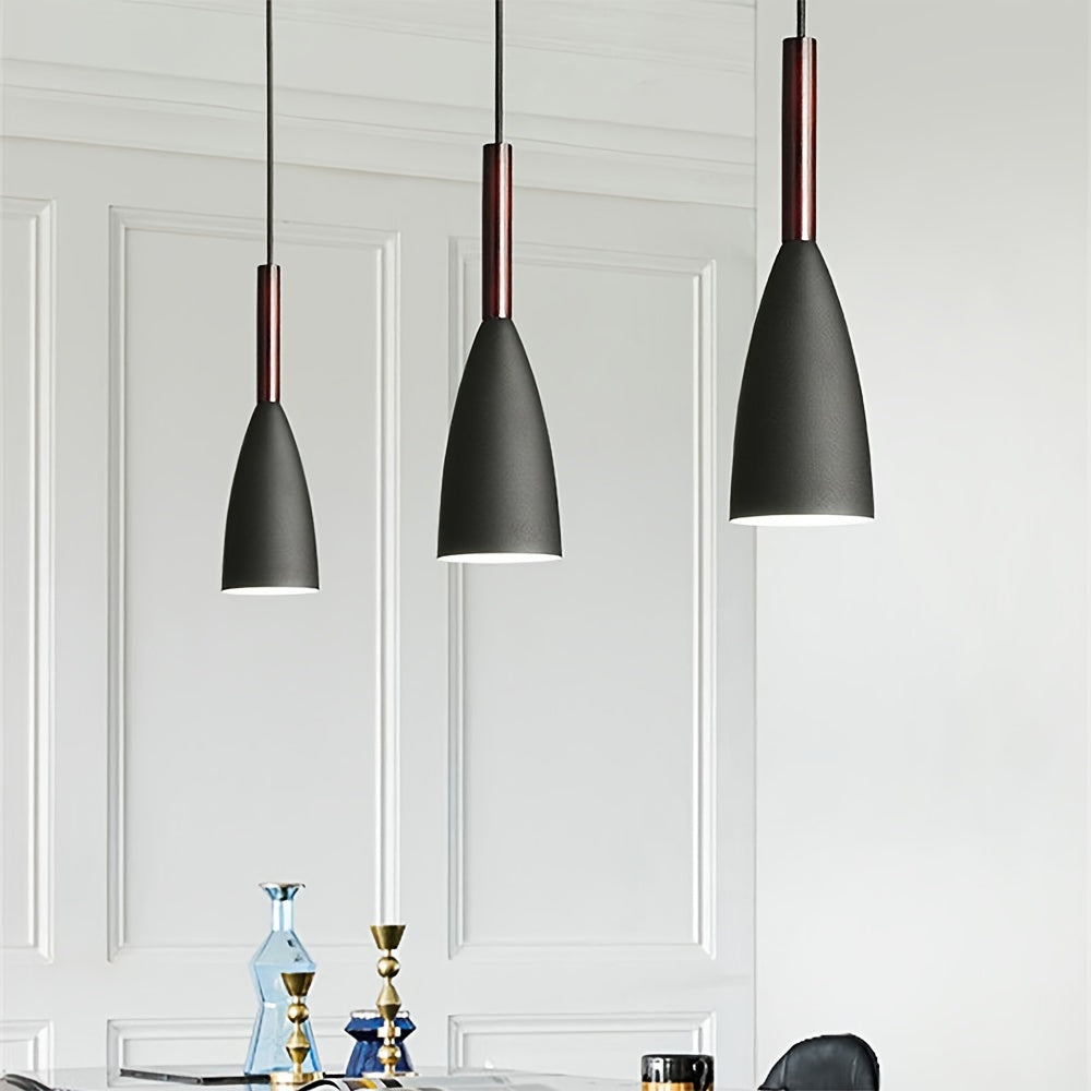 1pc Luz Colgante Nórdica Moderna, Lámparas Simples Multicolor Minimalistas, Para Cocina Comedor Dormitorio, E27
