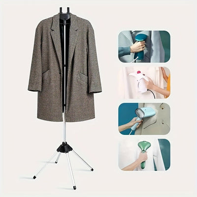 Estante de planchado colgante, colgador de vapor, tablero de planchado portátil con soporte independiente, estante de planchado colgante plegable para el hogar, colgador vertical telescópico ajustable, estante de planchado de vapor para el dormitorio, es