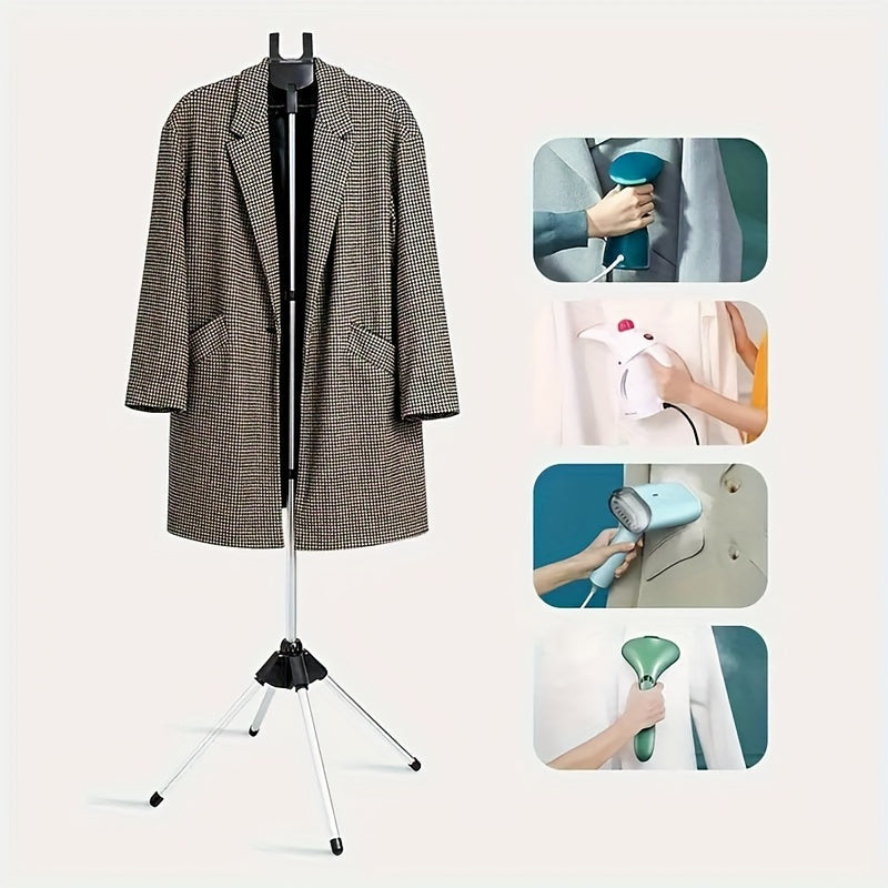 Estante de planchado colgante, colgador de vapor, tablero de planchado portátil con soporte independiente, estante de planchado colgante plegable para el hogar, colgador vertical telescópico ajustable, estante de planchado de vapor para el dormitorio, es