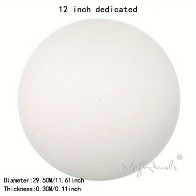 Almohadilla de Fieltro Amortiguadora de 12 Pulgadas para Tocadiscos, Tapete Protector de Vinilos