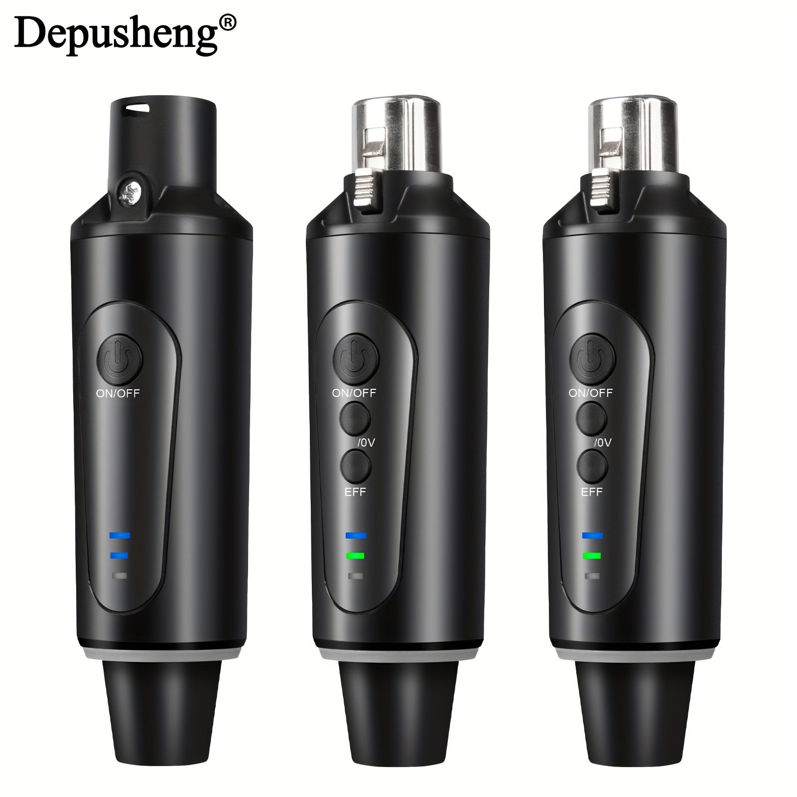 Sistema de Micrófono Inalámbrico DEPUSHENG, Transmisor y Receptor XLR Inalámbricos para Micrófono Dinámico, Mezclador de Audio, Sistema de PA