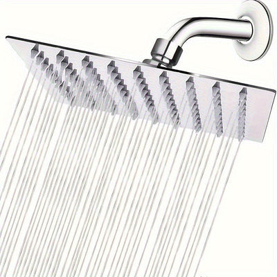 Juego de Ducha de Acero Inoxidable con Barra Larga - Rociado de Lujo a Presión Alta para una Experiencia Imparable, Diseño Cuadrado y Ahorro de Agua, Mejora Estilosa para tu Baño