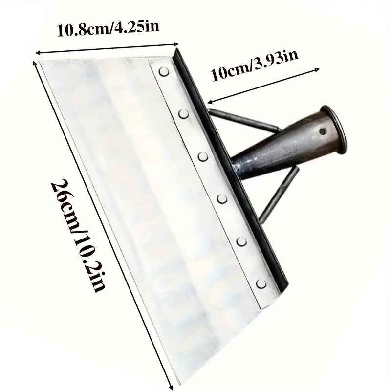 Pala multifuncional para jardín, pala de limpieza para jardín al aire libre, pala de limpieza de acero inoxidable, herramienta de desmalezamiento para jardín, adecuada para uso en trabajos de jardinería.