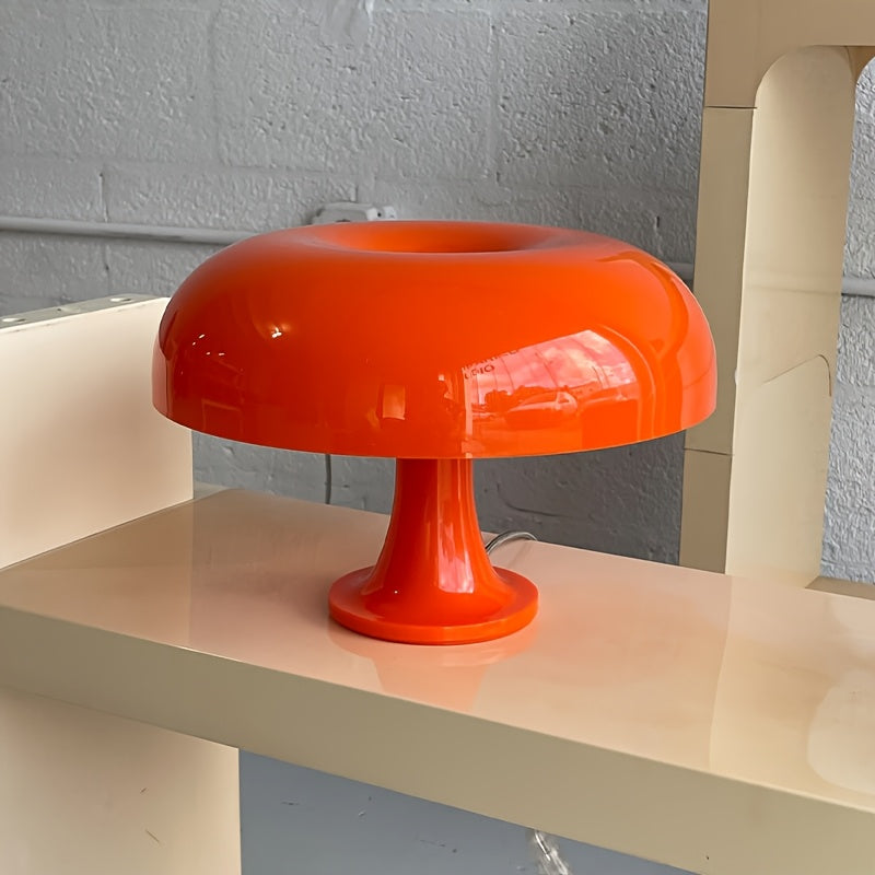 Linterna de Escritorio Moderna en Forma de Tambor & Luz Nocturna - Lámpara de Mesita con Brillo Ajustable Alimentada por USB y Detalles Metálicos Pulidos, Diseño de Plástico de Color Sólido para Dormitorio, Estudio, Sala de Estar - Decoración Romántica A