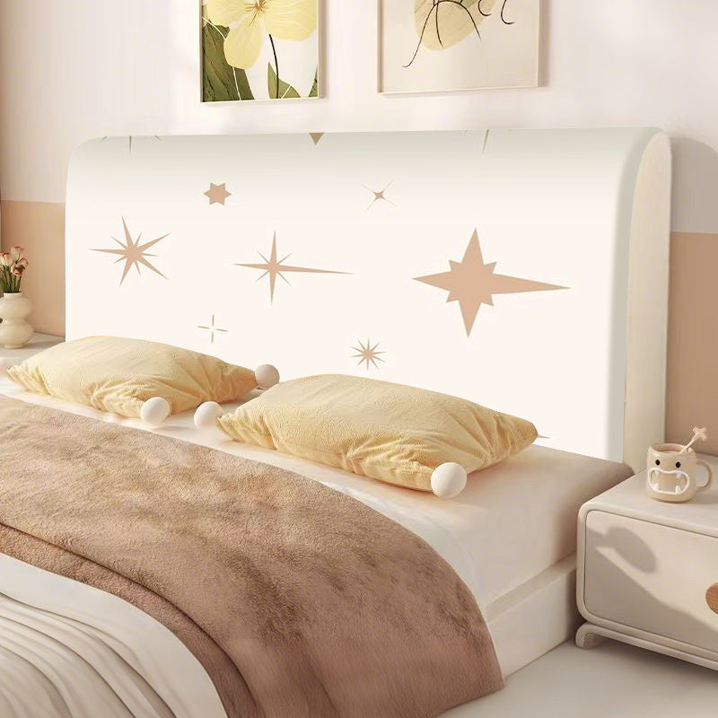 1 pieza de funda de cama de poliéster ultra suave, patrón de estrellas de colores mixtos, no requiere electricidad, ideal para dormitorio, hotel y decoración de habitaciones, decoración de dormitorio