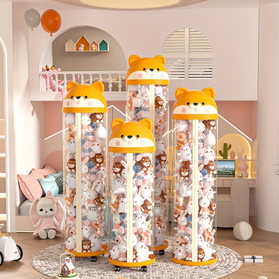 Cubo de almacenamiento para muñecas rellenas Cesta de almacenamiento para muñecas Contenedor de almacenamiento para juguetes de muñecas Artefacto de almacenamiento para Muppets