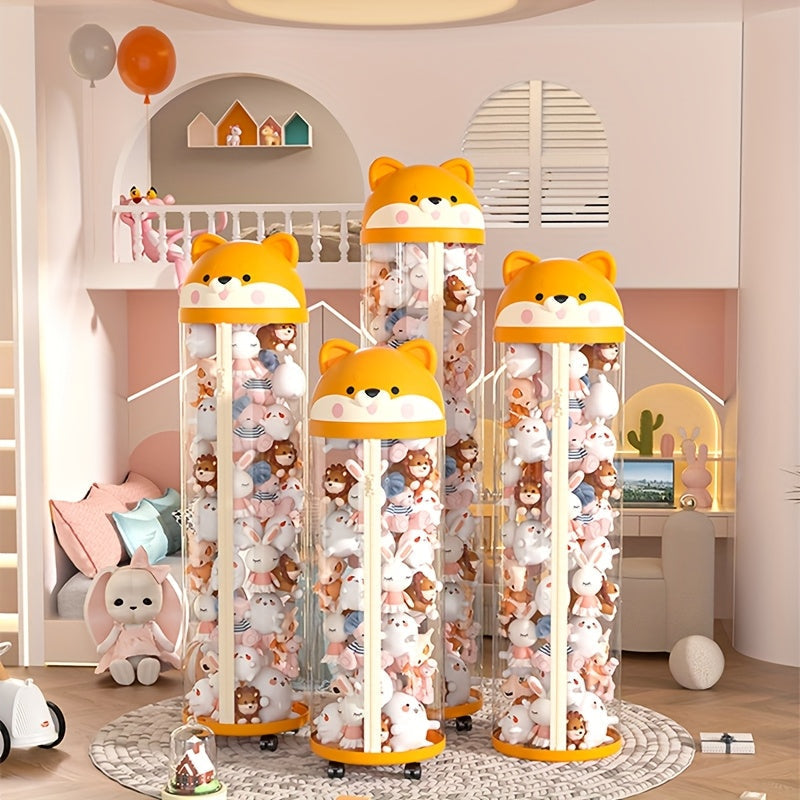 Cubo de almacenamiento para muñecas rellenas Cesta de almacenamiento para muñecas Contenedor de almacenamiento para juguetes de muñecas Artefacto de almacenamiento para Muppets