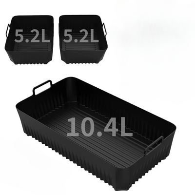 3 bandas para freír, adecuadas para Ninja AF500, bandeja de cestilla reutilizable para horno, bandeja de horno de silicona antiadherente
