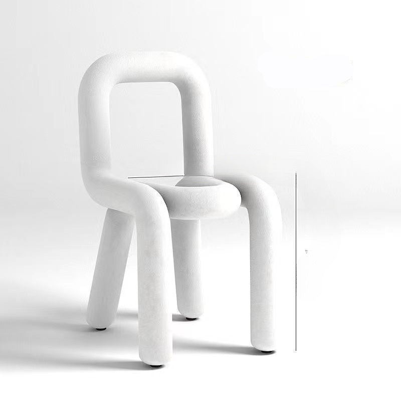 1 pieza Silla de Acero Moderna y Colorida con Respaldo - Diseño Elegante Apilable para Hogar, Oficina o Decoración de Tienda - Verde Brillante, Amarillo, Azul, Naranja - Forma Contemporánea Elegante - Ideal para Dormitorio, Sala de Estar u Espacio de Tra